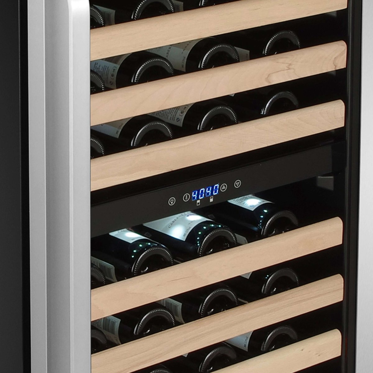 Whynter 92 Bottle Built - in Large Capacity Stainless Steel Dual Zone Compressor Wine Refrigerator BWR - 0922DZ - Whynter - Buy at Wine Coolers Online