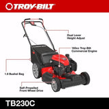 Troy-Bilt 21 in. 163cc 3-in-1 FWD Self Propelled Gas Mower