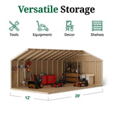 Little Cottage Co Value Gable Wood Shed Kit