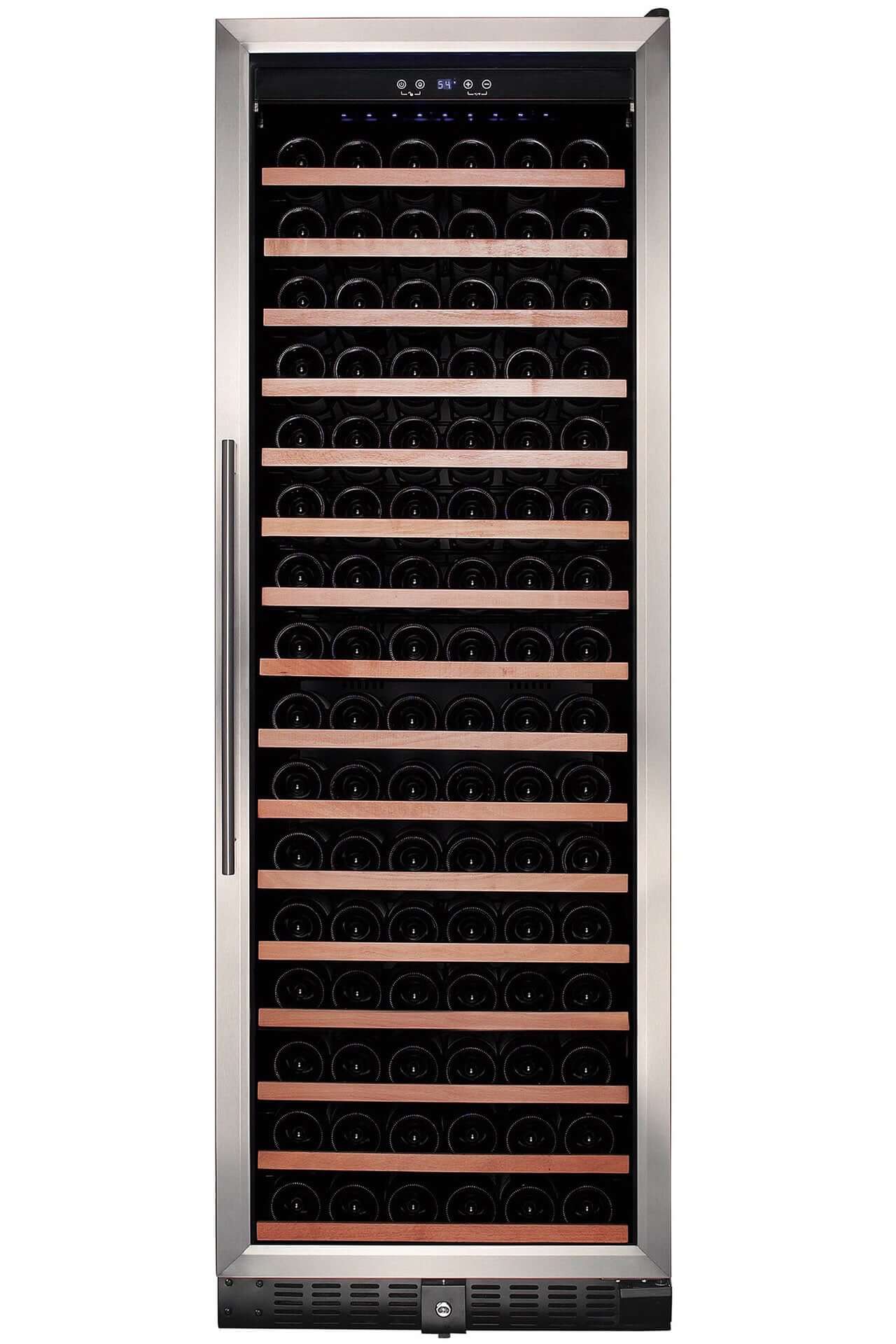 Smith & Hanks 166 Bottle Single Zone Stainless Steel Wine Refrigerator/Cooler