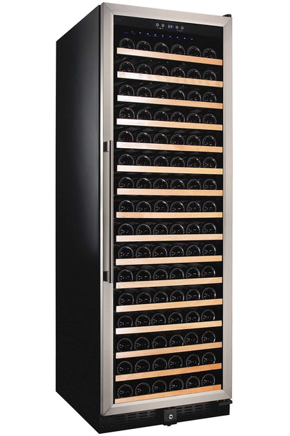 Smith & Hanks 166 Bottle Single Zone Stainless Steel Wine Refrigerator/Cooler