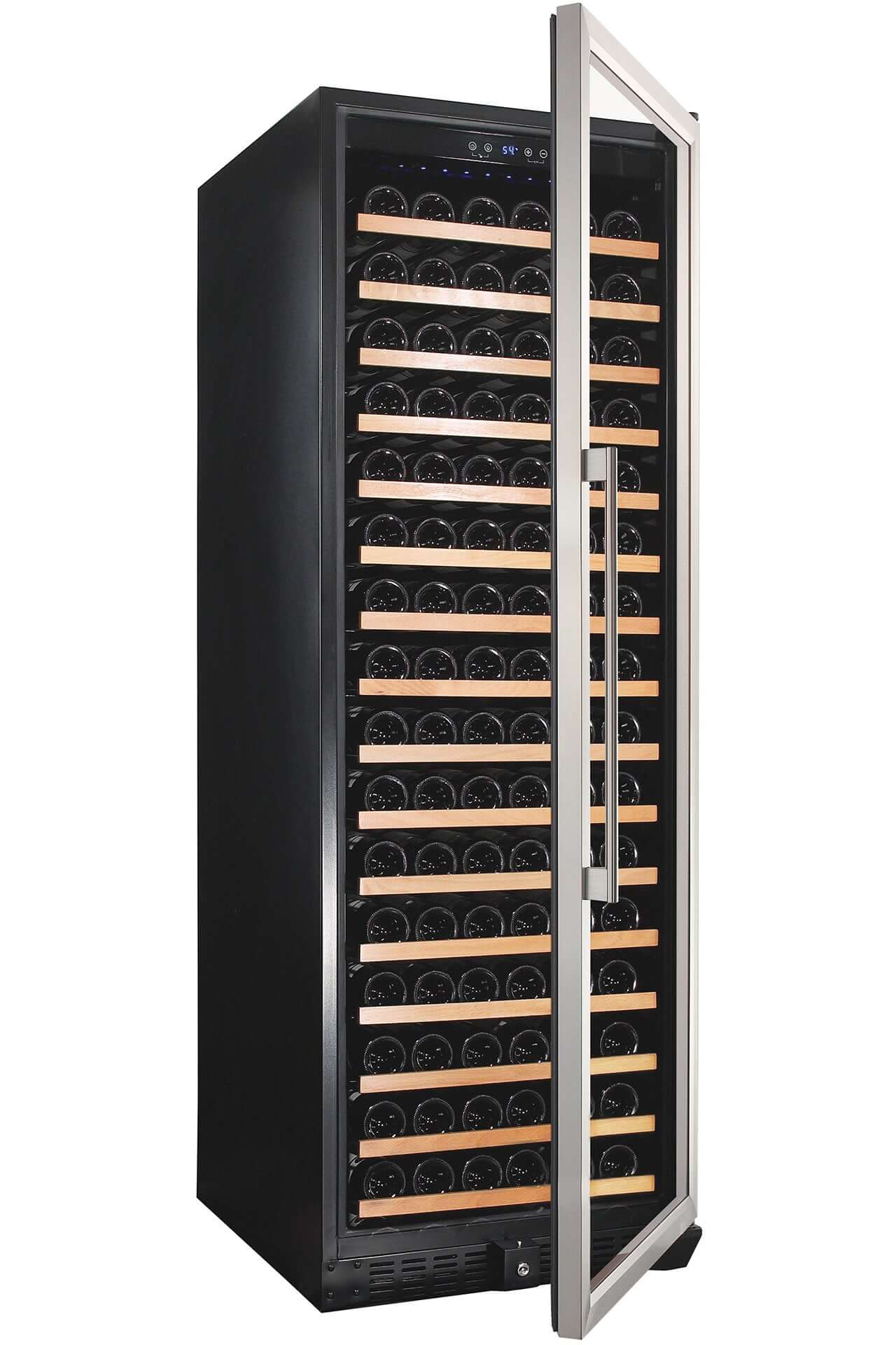 Smith & Hanks 166 Bottle Single Zone Stainless Steel Wine Refrigerator/Cooler