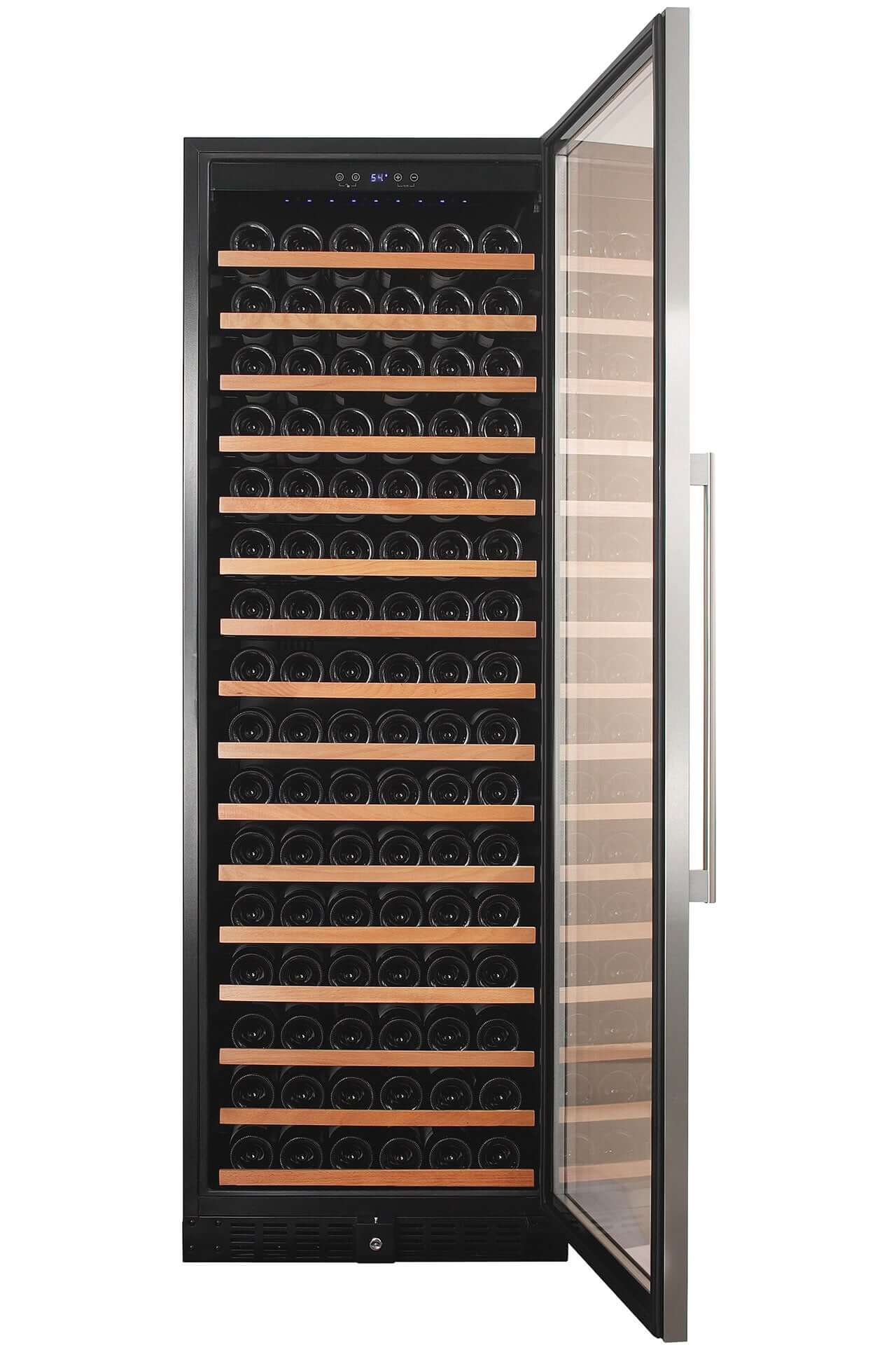 Smith & Hanks 166 Bottle Single Zone Stainless Steel Wine Refrigerator/Cooler