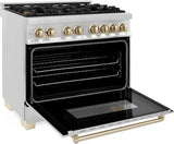 ZLINE Autograph Edition 36″ 4.6 Cu. Ft. Dual Fuel Range