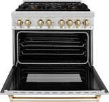 ZLINE Autograph Edition 36″ 4.6 Cu. Ft. Dual Fuel Range