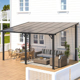 Aecojoy Aluminum Pergola with Canopy