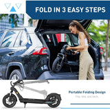 Hiboy X300 Electric Scooter, 700W Peak Motor, 12″ Pneumatic Tires, 23 Mph & 38 Miles Range, Folding Commuter Electric Scooter for Adults