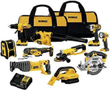 DEWALT 20V MAX Power Tool Combo Kit, 10-Tool Cordless Power Tool Set with 2 Batteries and Charger (DCK1020D2)