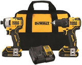 DEWALT ATOMIC 20V MAX* Cordless Drill Combo Kit, Compact (DCK278C2)