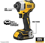 DEWALT ATOMIC 20V MAX* Cordless Drill Combo Kit, Compact (DCK278C2)