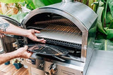 Summerset ‘The Oven’ Outdoor Freestanding Large Capacity Gas Oven with Pizza Stone, Smoker Box and Mobile Cart, 304 Stainless Steel Construction, Natural Gas