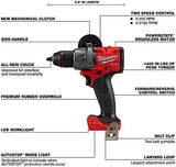 Milwaukee M18 FUEL 18V Lithium-Ion Brushless Cordless Combo Kit with Two 5.0 Ah Batteries, 1 Charger, 2 Tool Bags (7-Tool)
