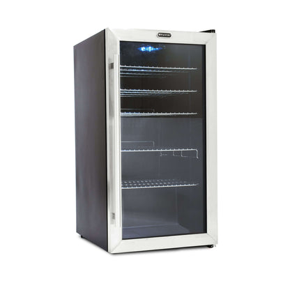 Whynter 17″ 120 Can Freestanding Beverage Refrigerator Cooler Stainless Steel