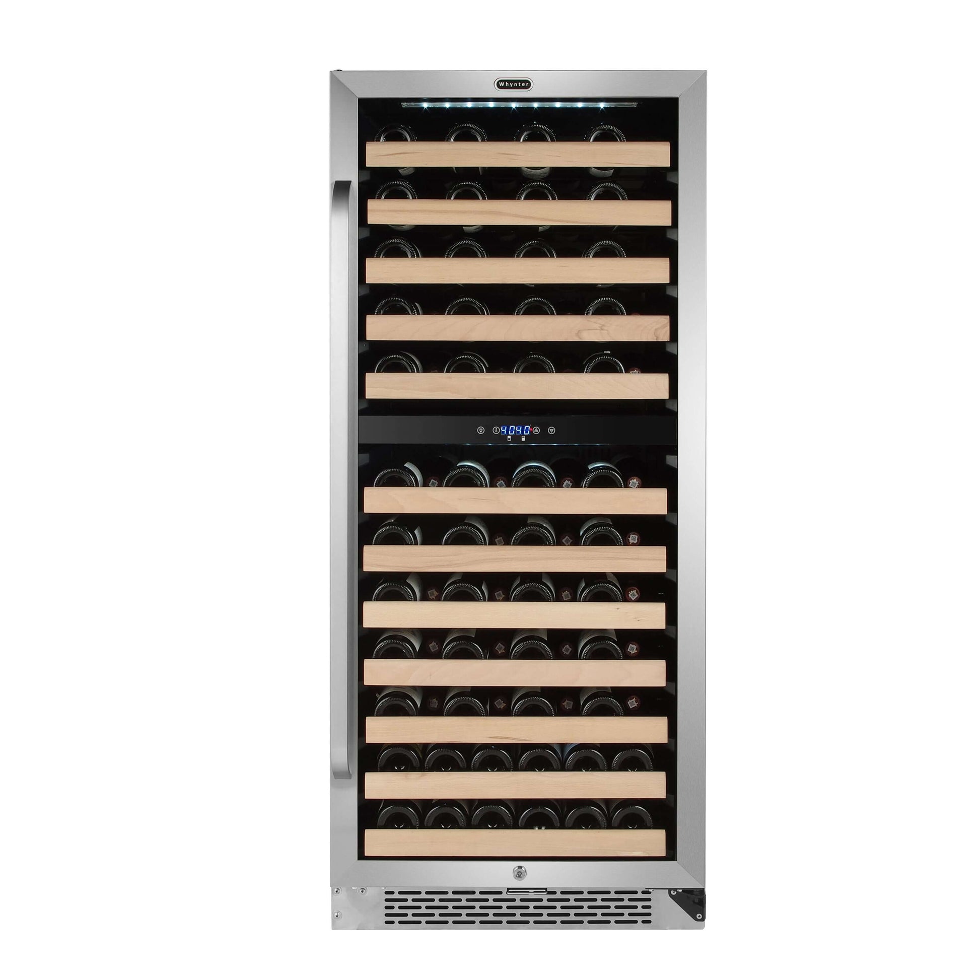 92 Bottle Built-in Large Capacity Stainless Steel Dual Zone Compressor Wine Refrigerator BWR-0922DZ