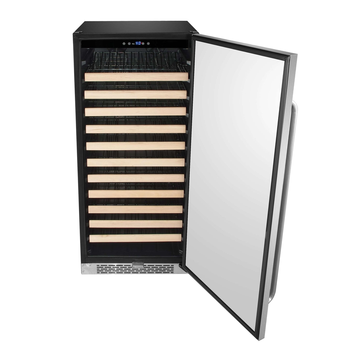 24″ 100 Bottle Large Capacity Built-in Stainless Steel Wine Cooler BWR-1002SD