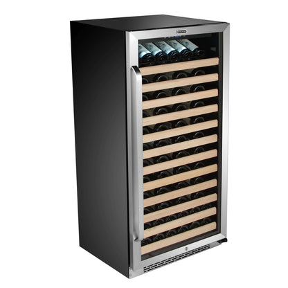 24″ 100 Bottle Large Capacity Built-in Stainless Steel Wine Cooler BWR-1002SD