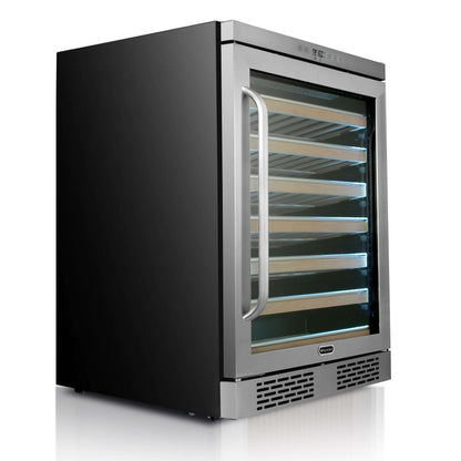 24" 54 Bottle Stainless Steel Built-in Whynter Elite Spectrum LightShow  Refrigerator/Cooler BWR-545XS