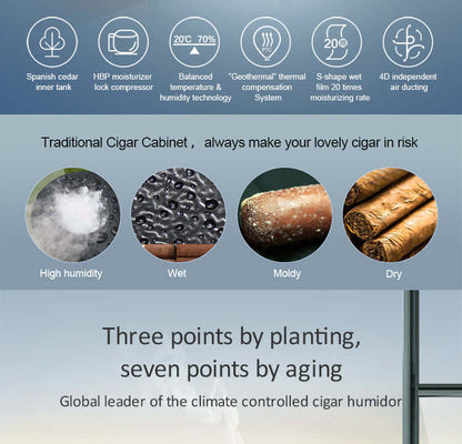 Raching Climate Controlled Cigar Humidor C230A image of product description
