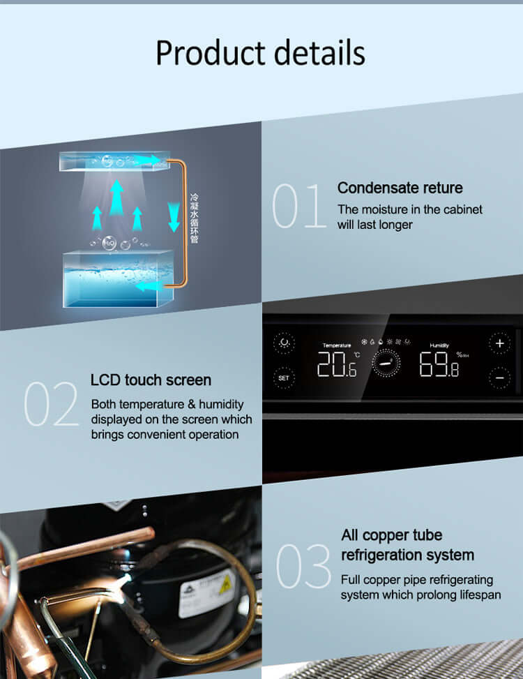 Raching Climate Controlled Cigar Humidor C230A image of product description