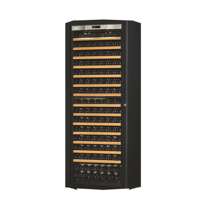 Transtherm Ermitage Glass Black Single Zone 182 Bottle Wine Cooler