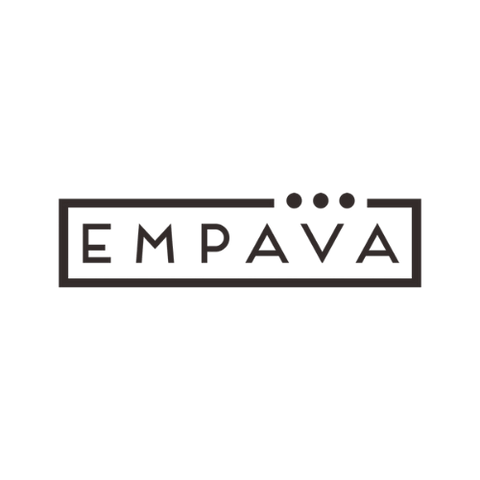 Logo of EMPAVA on a black background
