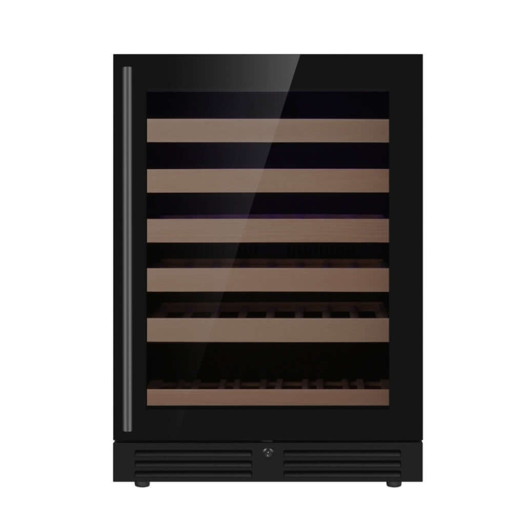 24 Inch Under Counter LOW-E Glass Door Single Zone Wine Cooler | KBU145WX-FG