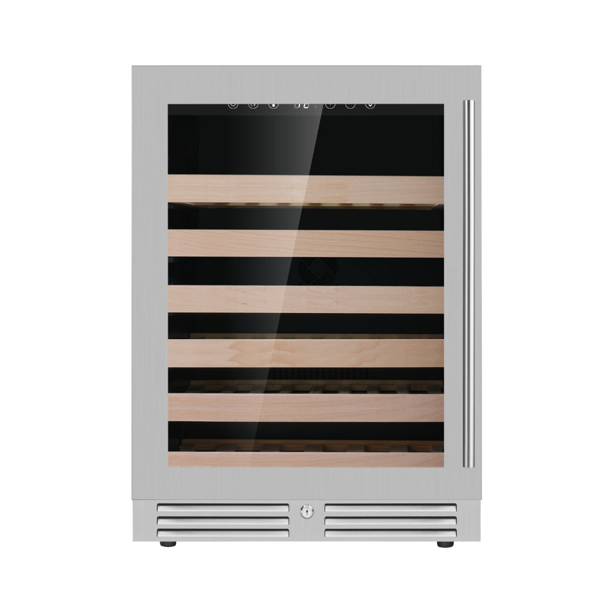 Kings Bottle 24 Inch Under Counter LOW-E Glass Door Beer Fridge KBU145BX-FG