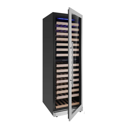 Dual Zone Upright Low-E Glass Door Large Wine Cooler KBU425DX