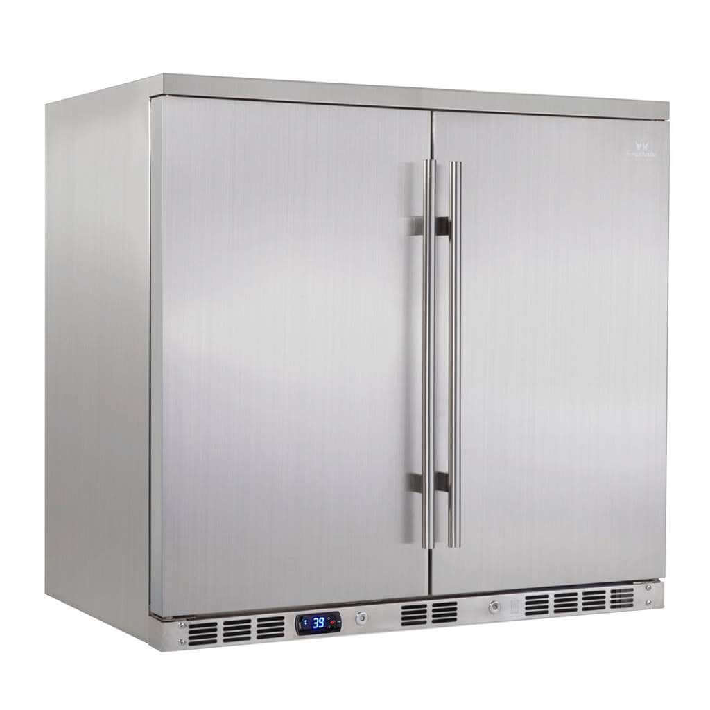 36 Inch Outdoor Beverage Refrigerator 2 Door For Home KBU56ASD