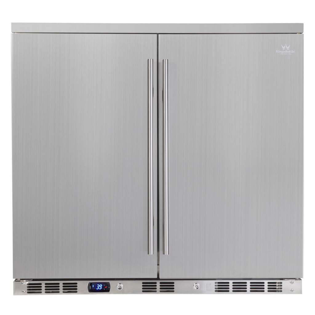 36 Inch Outdoor Beverage Refrigerator 2 Door For Home KBU56ASD