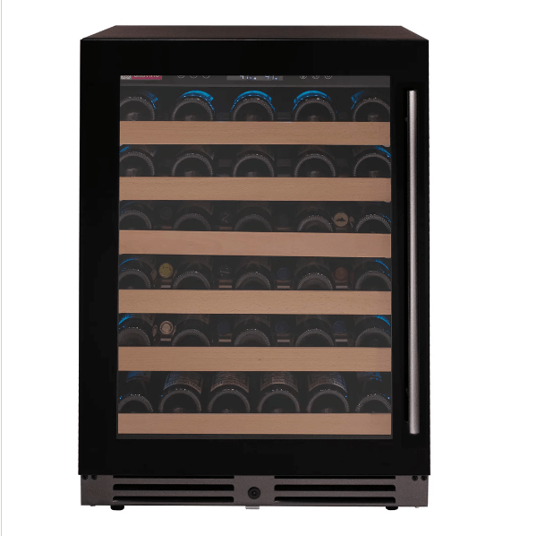 Allavino Reserva Series 50 Bottle Single Zone Built-in Wine Cooler Refrigerator with Black Glass Door BDW5034S-1BGL