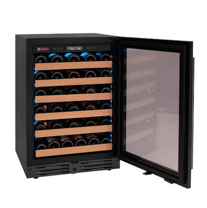 Allavino Reserva Series 50 Bottle Single Zone Built-in Wine Cooler Refrigerator with Black Glass Door BDW5034S-1BGR