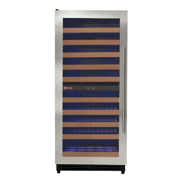 Allavino Reserva Series 119 Bottle 55" Tall Dual Zone Stainless Steel "Left Hinge" Wine Refrigerator/Cooler VSW11955D-2SL