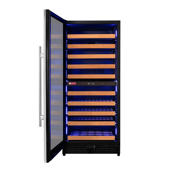 Allavino Reserva Series 119 Bottle 55" Tall Dual Zone Stainless Steel "Left Hinge" Wine Refrigerator/Cooler VSW11955D-2SL