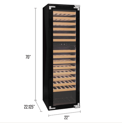 Allavino 101 Bottle Dual Zone "Panel Ready" Wine Refrigerator/Cooler VCWR-101PRD-2R