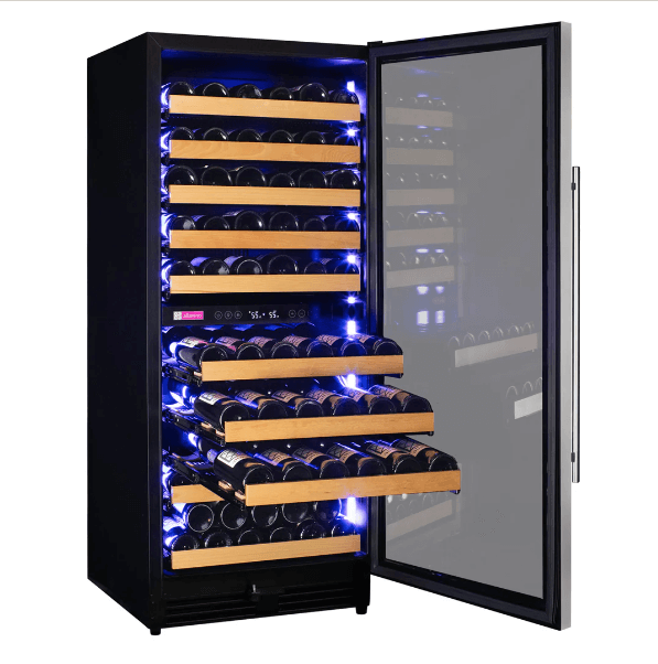 Allavino Reserva Series 119 Bottle 55" Tall Dual Zone Stainless Steel "Right Hinge" Wine Refrigerator/Cooler VSW11955D-2SR