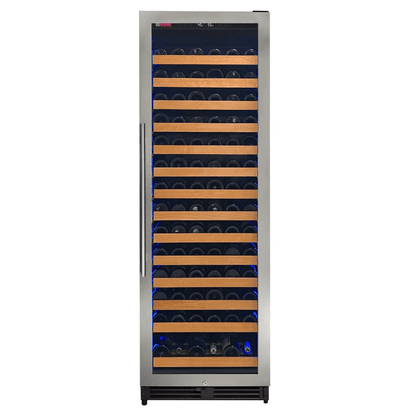 Allavino Reserva Series 163 Bottle 71" Tall Single Zone Stainless Steel Wine Cooler/Fridge VSW16371S-1SR