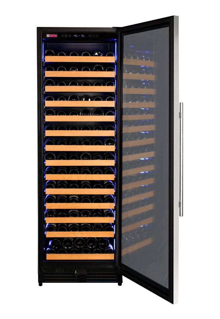 Allavino Reserva Series 163 Bottle 71" Tall Single Zone Stainless Steel Wine Cooler/Fridge VSW16371S-1SR