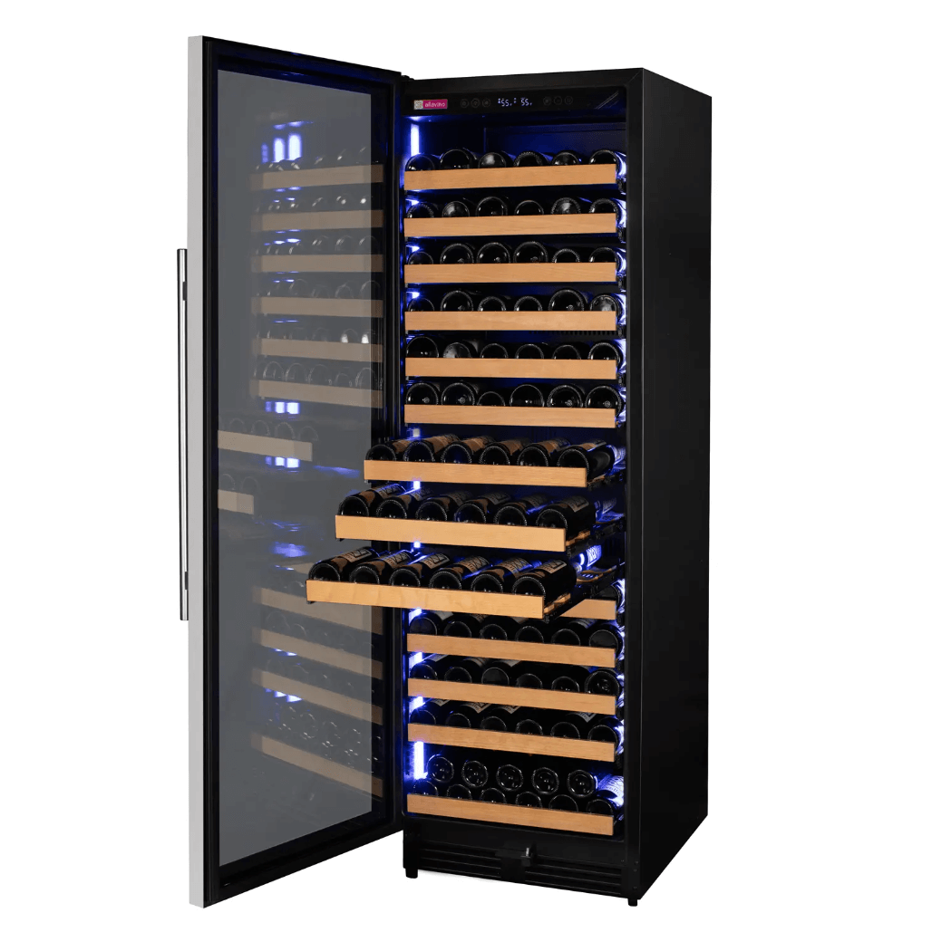 Allavino Reserva Series 163 Bottle 71" Tall Single Zone Stainless Steel Wine Cooler/Fridge VSW16371S-1SR