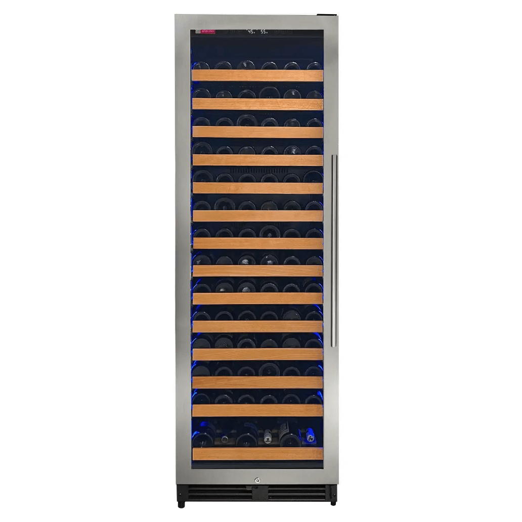 Allavino Reserva Series 163 Bottle 71" Tall Single Zone Stainless Steel Wine Cooler/Fridge VSW16371S-1SR