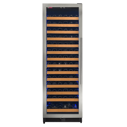 Allavino Reserva Series 163 Bottle 71" Tall Single Zone Stainless Steel Wine Cooler/Fridge VSW16371S-1SR