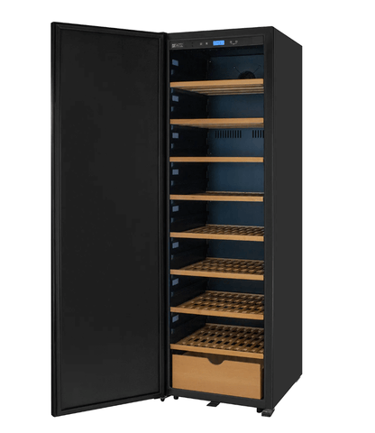 Allavino 185 Bottle Single Zone Wine Vault with Solid Black Right or Left Hinge Door