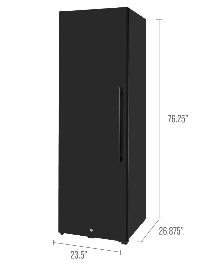 Allavino 185 Bottle Single Zone Wine Vault with Solid Black Right or Left Hinge Door