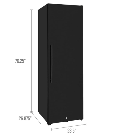 Allavino 185 Bottle Single Zone Wine Vault with Solid Black Right or Left Hinge Door