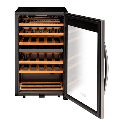 Allavino Cascina Series 28 Bottle Dual Zone Freestanding Wine Cooler Refrigerator with Stainless Steel Door