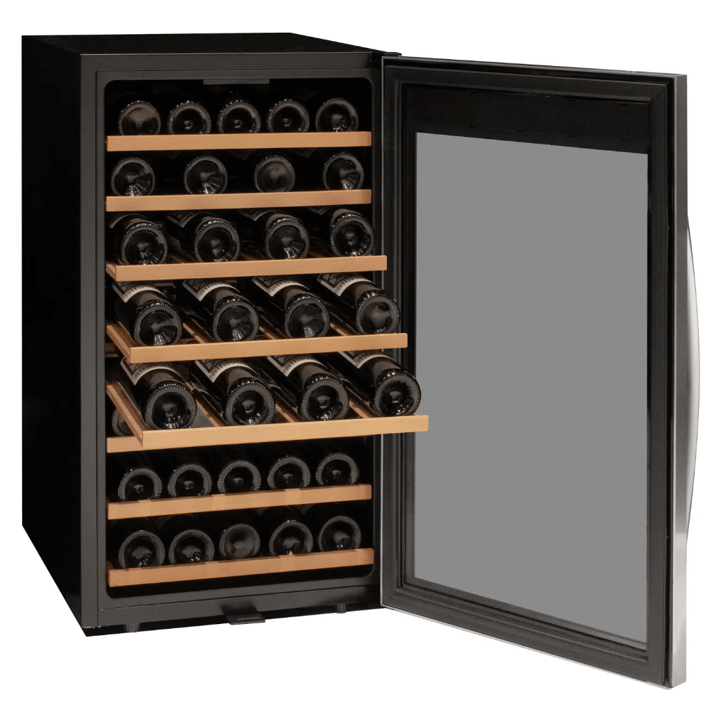 Allavino Cascina Series 50 Bottle Single Zone Freestanding Wine Refrigerator Cooler with Stainless Steel Door