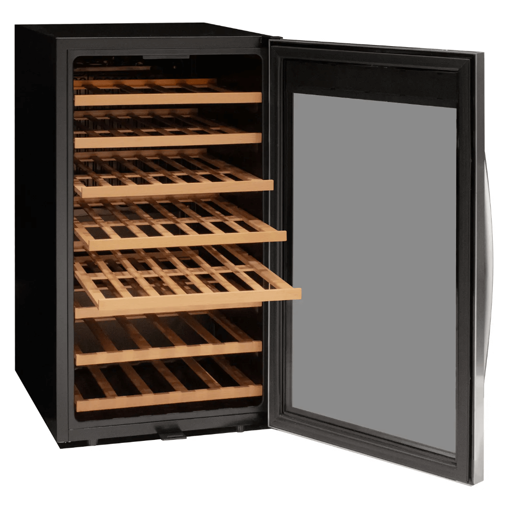 Allavino Cascina Series 50 Bottle Single Zone Freestanding Wine Refrigerator Cooler with Stainless Steel Door