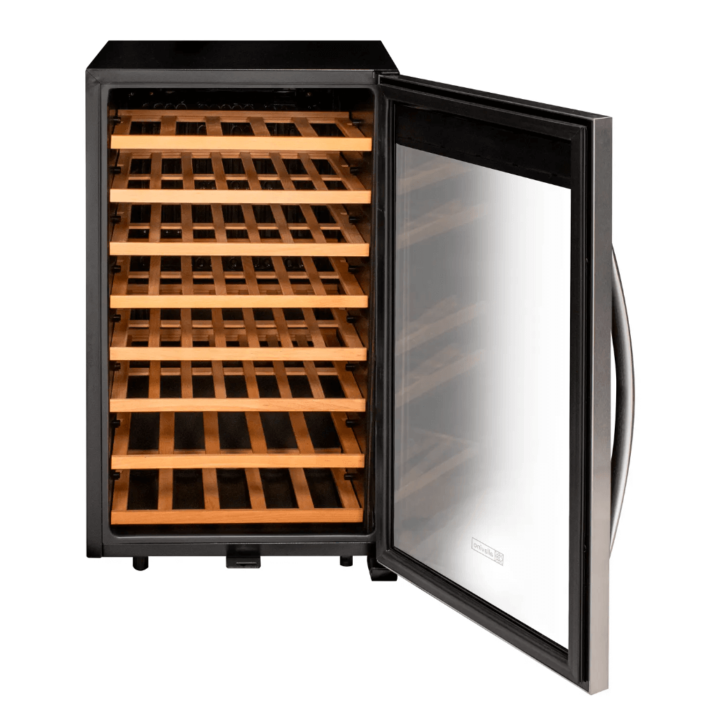 Allavino Cascina Series 50 Bottle Single Zone Freestanding Wine Refrigerator Cooler with Stainless Steel Door