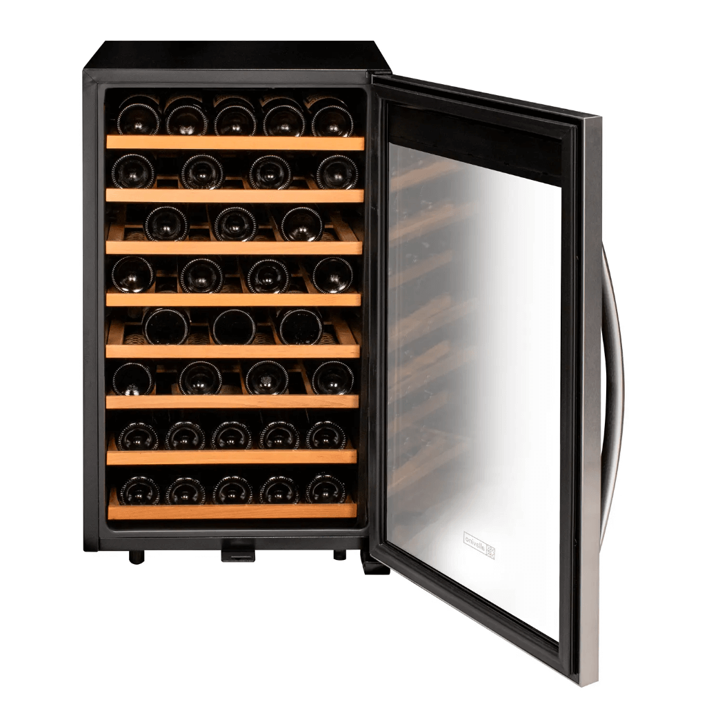 Allavino Cascina Series 50 Bottle Single Zone Freestanding Wine Refrigerator Cooler with Stainless Steel Door