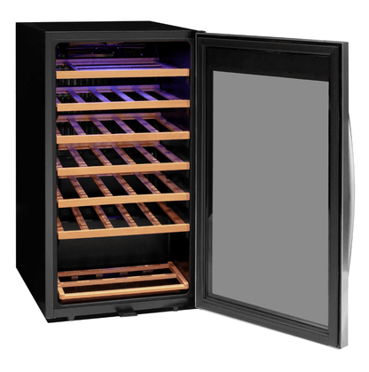 Allavino Cascina Series 33 Bottle Single Zone Freestanding Wine Refrigerator Cooler with Stainless Steel Door